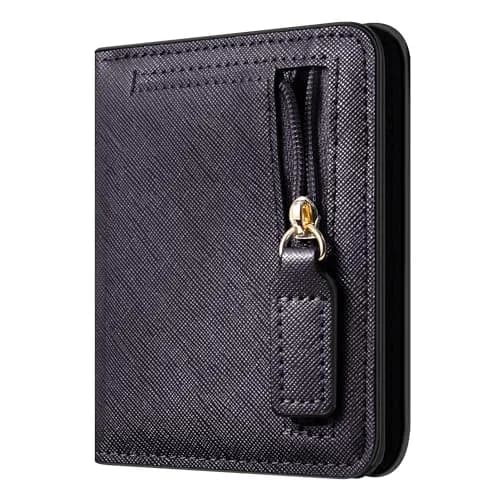 Toughergun Women's Slim Leather Wallet - CH Steel Purple, RFID Blocking, Compact Bifold Mini Purse thumbnail 2