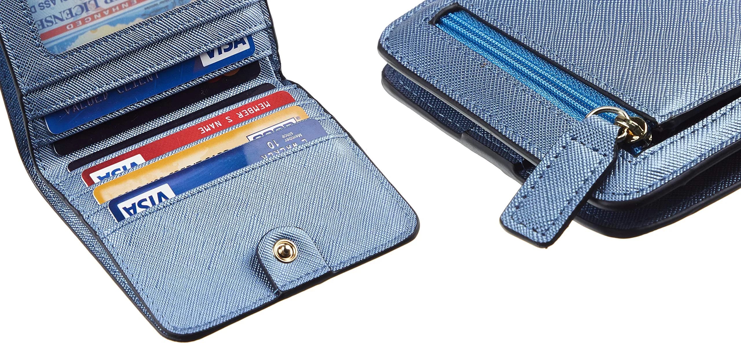 Toughergun RFID Blocking Small Compact Bifold Wallet for Women | 10.67cm x 9.14cm x 2.03cm (4.2" x 3.6" x 0.8") - view 7