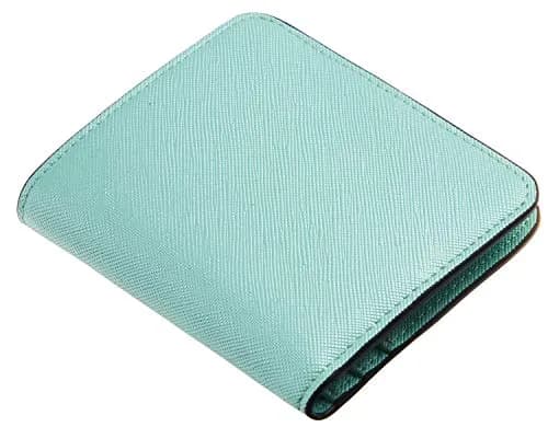 Toughergun CH Greenery Gold Slim Leather Wallet for Women - Compact RFID Blocking Bifold Mini Purse thumbnail 3
