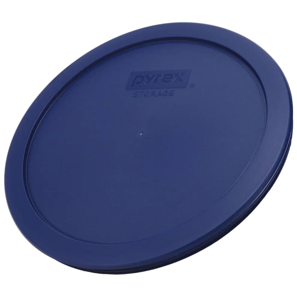 Pyrex 7402-PC Blue Food Storage Lid 19 cm (7.5 Inches) - Pack of 2 | Fits 6/7 Cup Bowls thumbnail 3