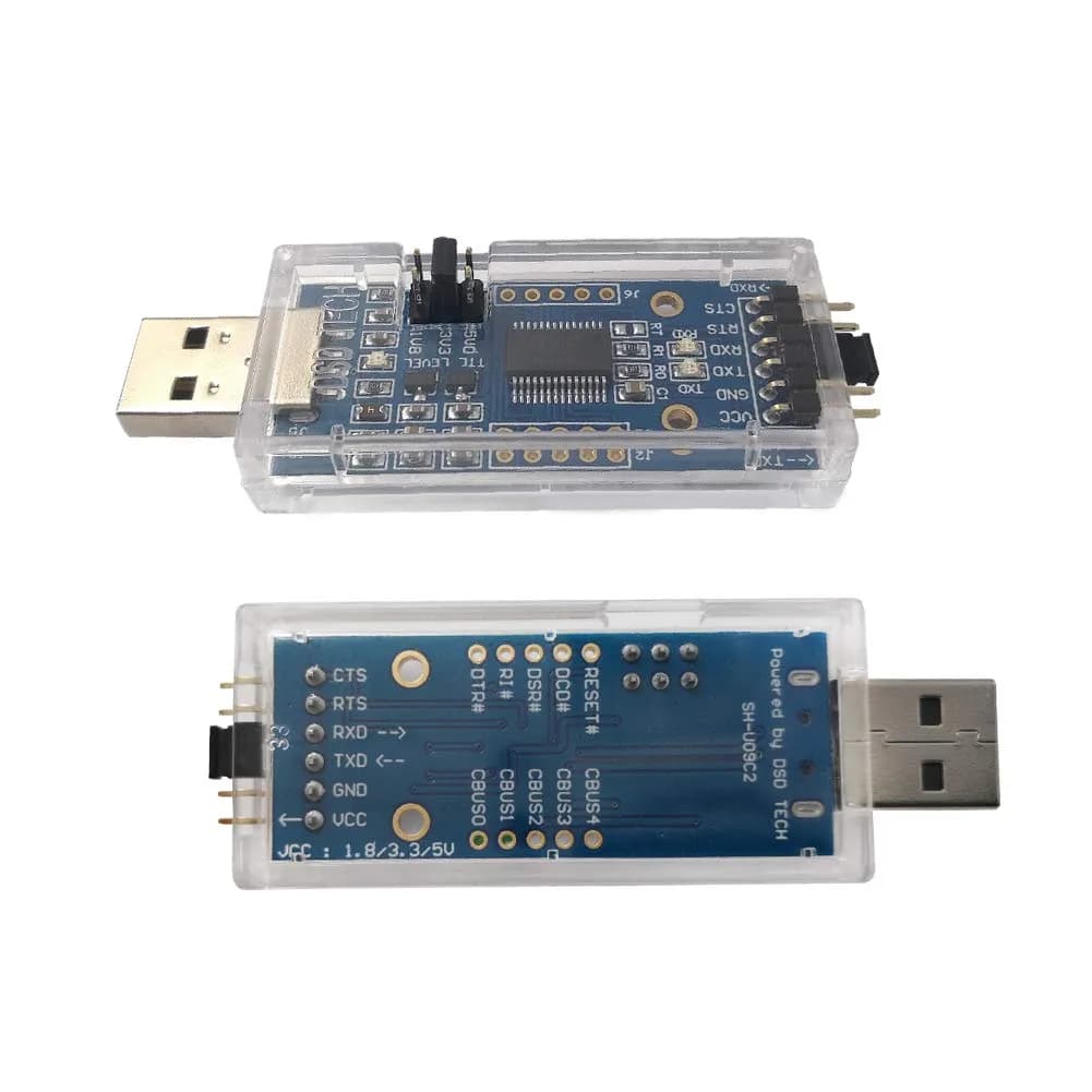 DSD TECH SH-U09C2 USB to TTL Adapter with FTDI FT232RL IC, 1.8V/3.3V/5V Logic Levels | Debugging and Programming - view 4