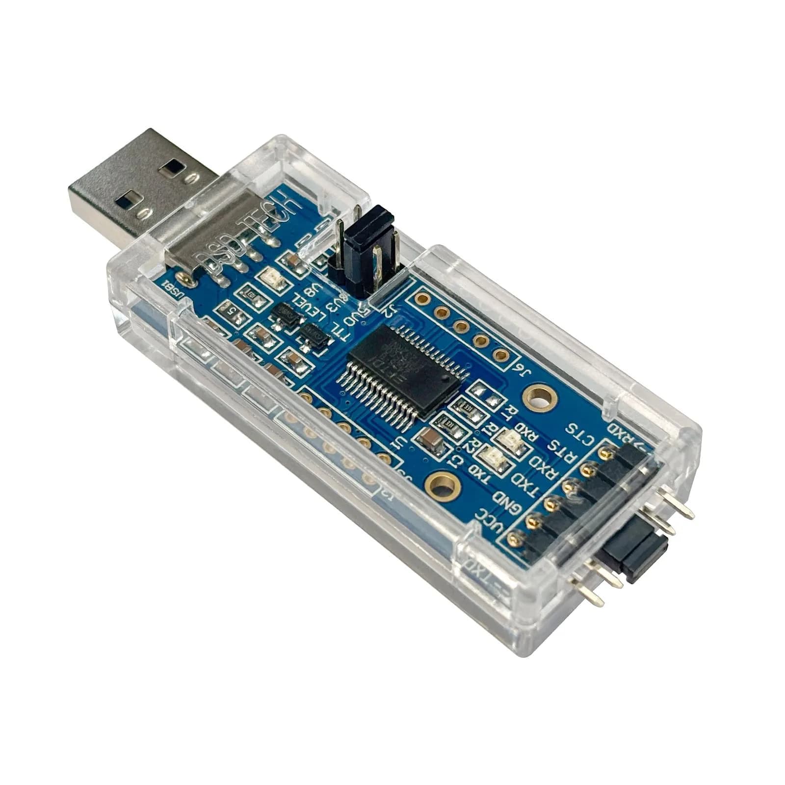DSD TECH SH-U09C2 USB to TTL Adapter with FTDI FT232RL IC, 1.8V/3.3V/5V Logic Levels | Debugging and Programming