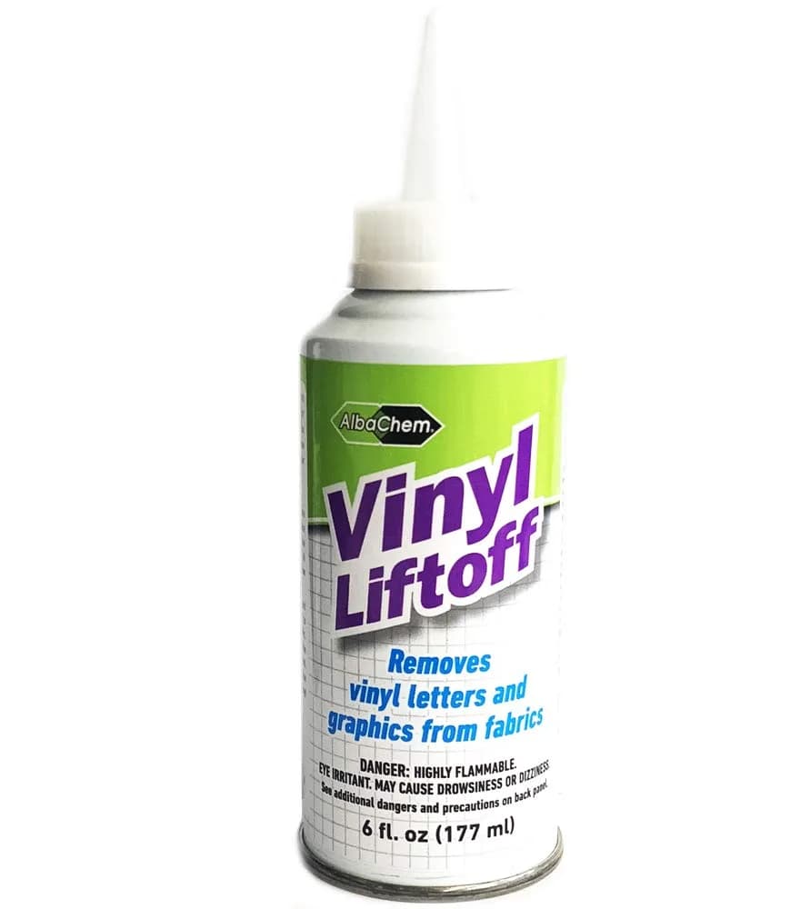AlbaChem Vinyl Lifter for Fabric 6 fl oz | Fast-Drying, No Residue Vinyl Remover — Multicolor