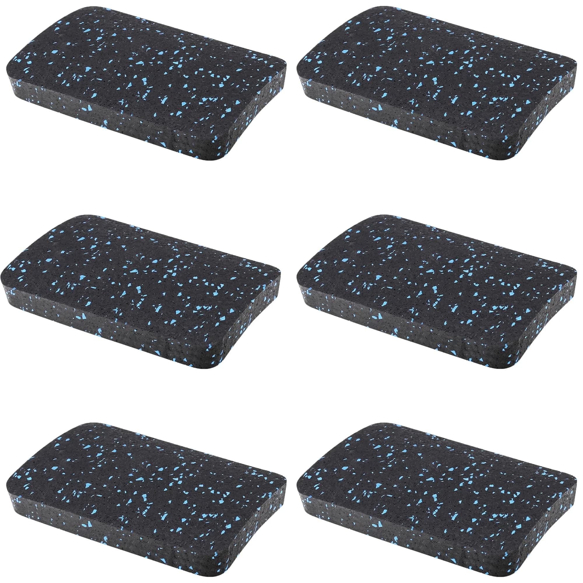 BestXD Rubber Treadmill Mat Pads, 6-Pack | Support up to 1000 lb, Vibration & Noise Absorption, Floor Protection (70-120 chars)