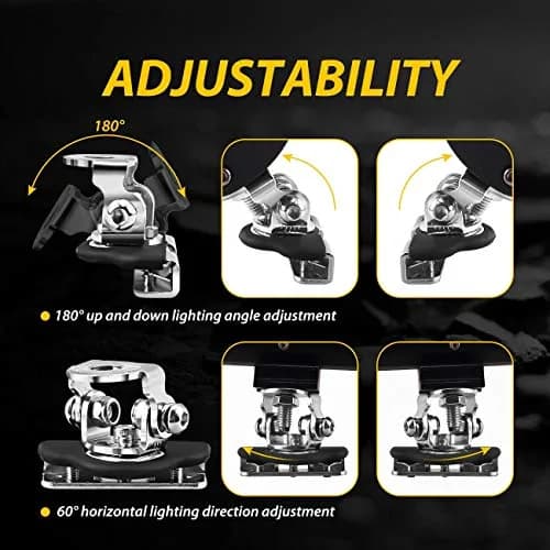 NORTHYUN Universal LED Light Bar Mounting Brackets 2PCS | Hood Mount Clamp Work Light Holder thumbnail 5