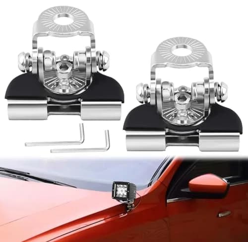 NORTHYUN Universal LED Light Bar Mounting Brackets 2PCS | Hood Mount Clamp Work Light Holder thumbnail 1