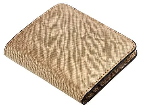 Toughergun Women's Slim Leather Wallet - CH Champagne Gold, RFID Protection, Compact Bifold Mini Purse thumbnail 3