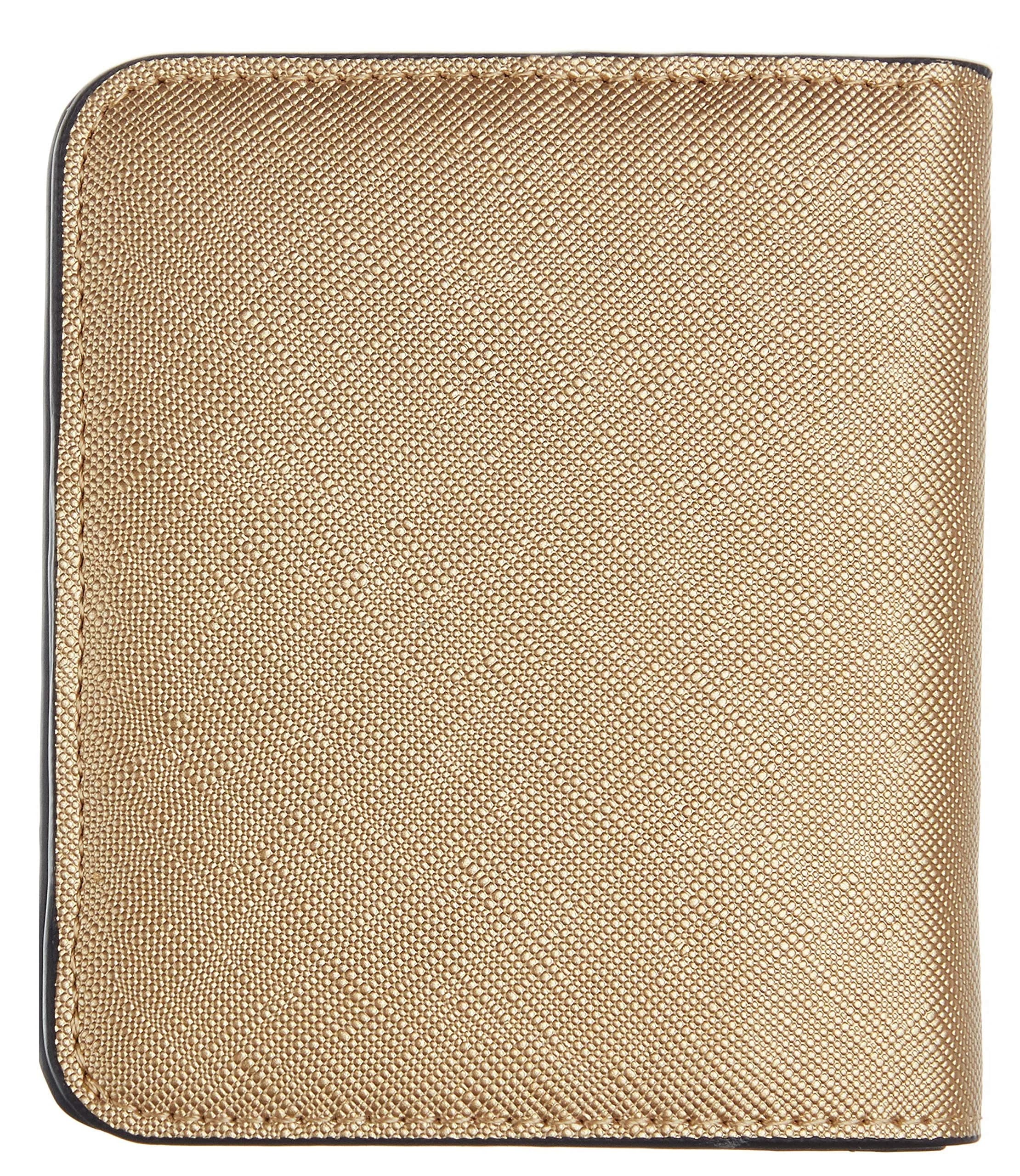Toughergun Women's Slim Leather Wallet - CH Champagne Gold, RFID Protection, Compact Bifold Mini Purse - view 4