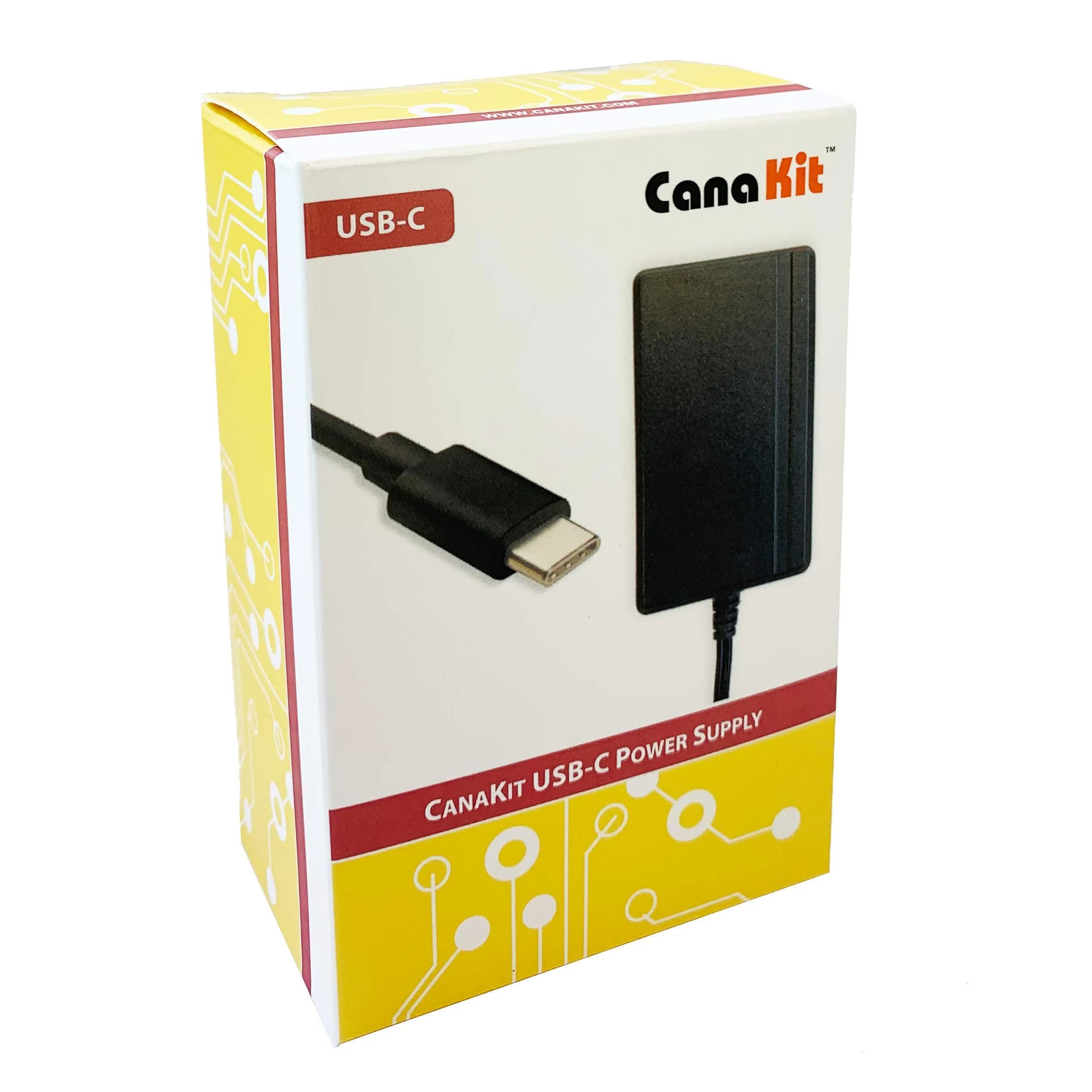 CanaKit 3.5A USB-C Power Supply for Raspberry Pi 4 | 18W (5V/3.5A) UL Listed — 3.5A