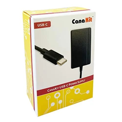 CanaKit 3.5A USB-C Power Supply for Raspberry Pi 4 | 18W (5V/3.5A) UL Listed thumbnail 1