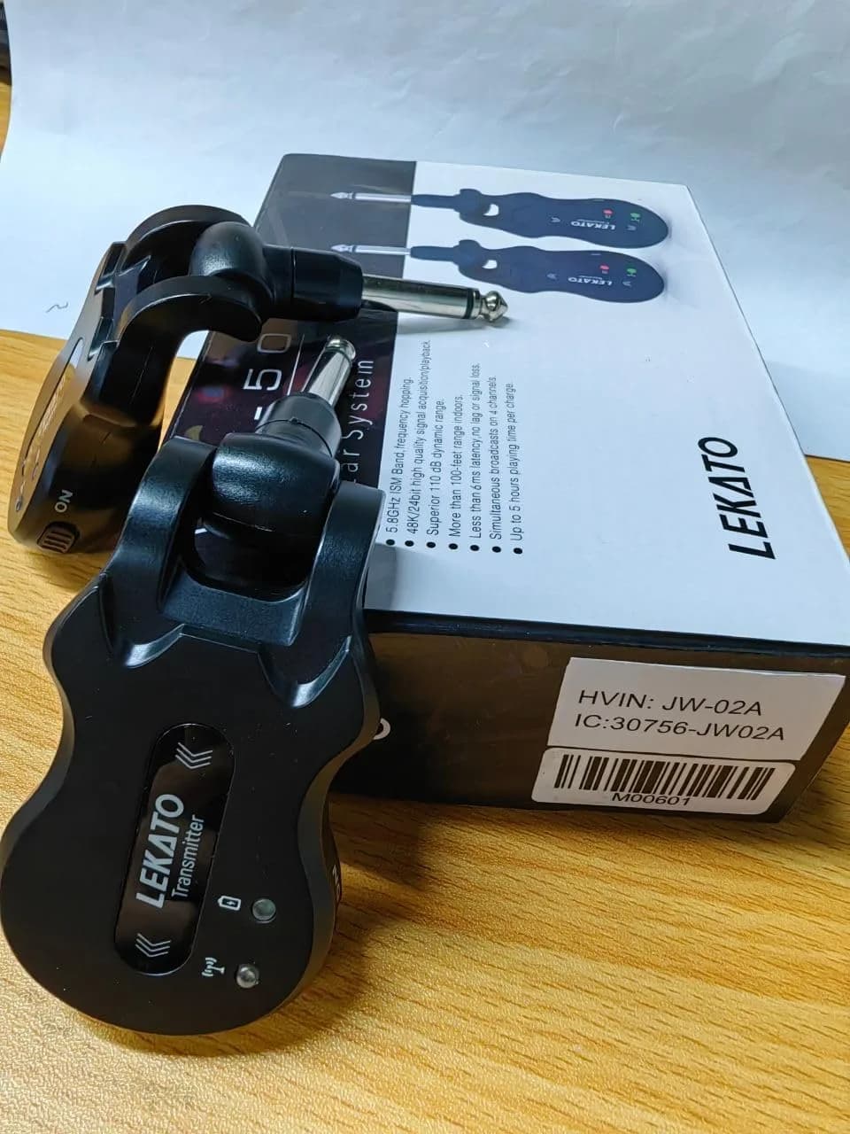 LEKATO 5.8GHz Wireless Guitar System Transmitter & Receiver | 24-Bit Audio, <6ms Latency, 300ft Range - view 9