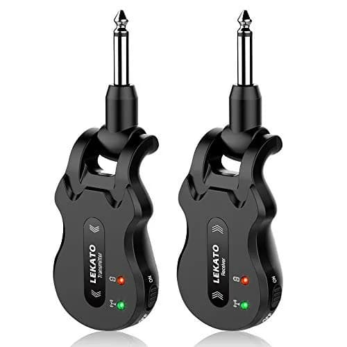 LEKATO 5.8GHz Wireless Guitar System Transmitter & Receiver | 24-Bit Audio, <6ms Latency, 300ft Range thumbnail 2