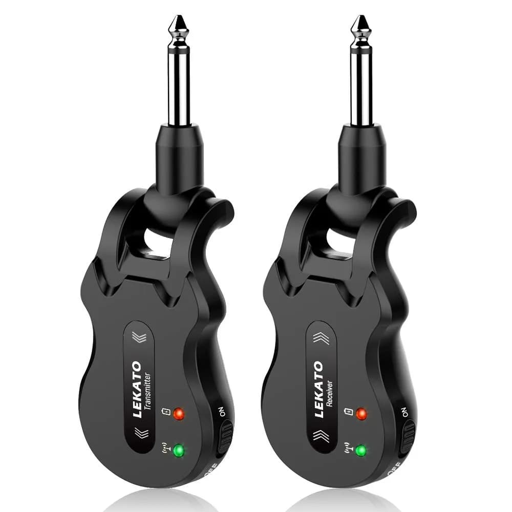 LEKATO 5.8GHz Wireless Guitar System Transmitter & Receiver | 24-Bit Audio, <6ms Latency, 300ft Range - view 2