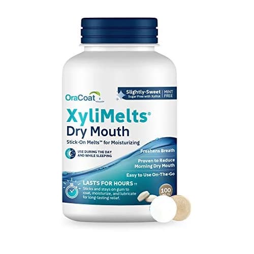 Oracoat XyliMelts Dry Mouth Adhering Discs 100 Count | Sugar-Free Xylitol for 8-Hour Relief thumbnail 1