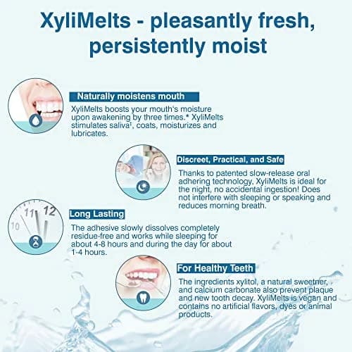 Oracoat XyliMelts Dry Mouth Adhering Discs 100 Count | Sugar-Free Xylitol for 8-Hour Relief thumbnail 5