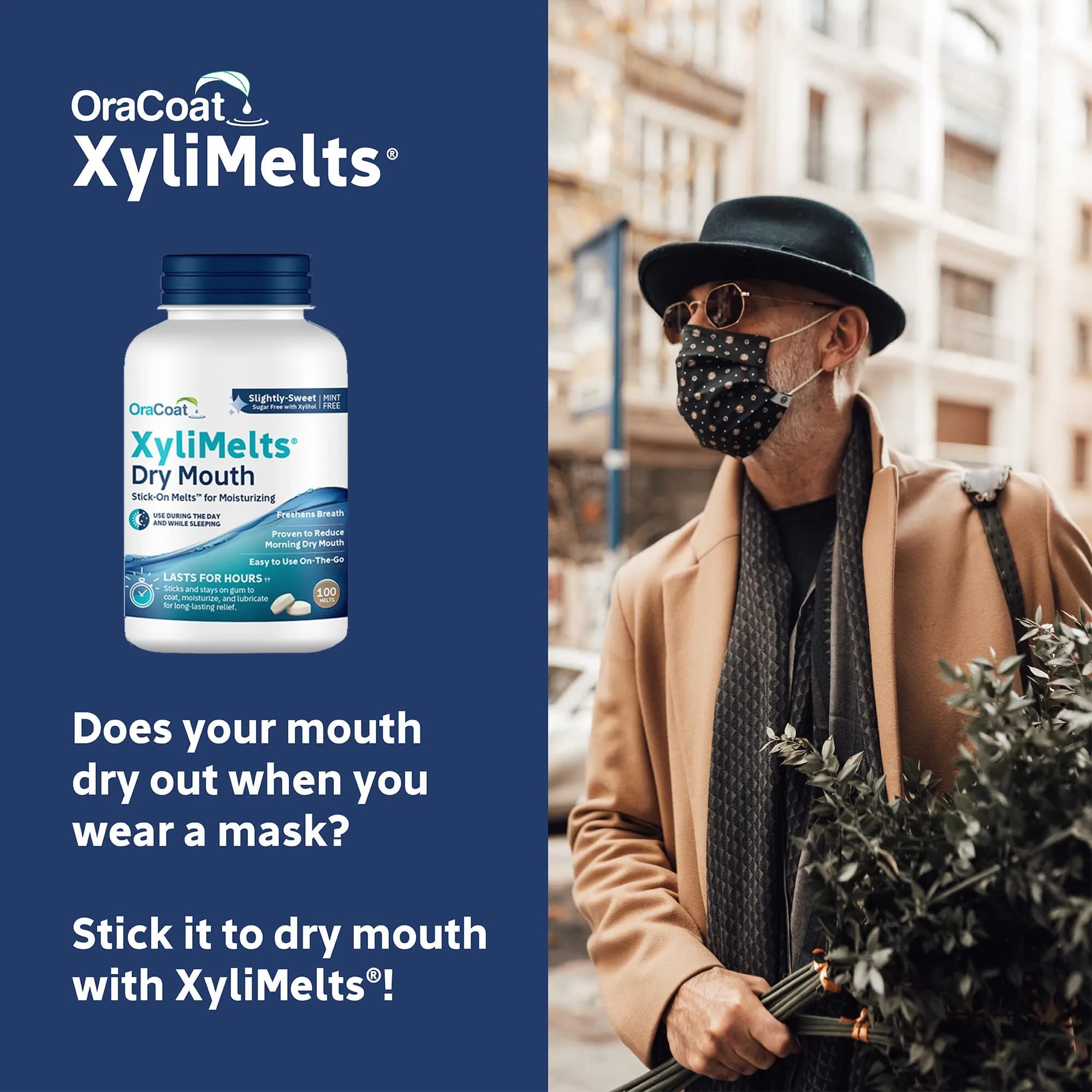 Oracoat XyliMelts Dry Mouth Discs - Slightly Sweet Flavor for 8-Hour Nighttime Relief - view 7