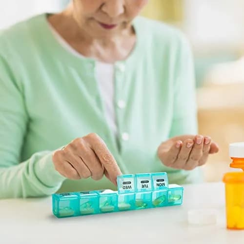 Sukuos Monthly Pill Organizer 28 Day Moisture-Resistant Large Case for Vitamins & Supplements thumbnail 7