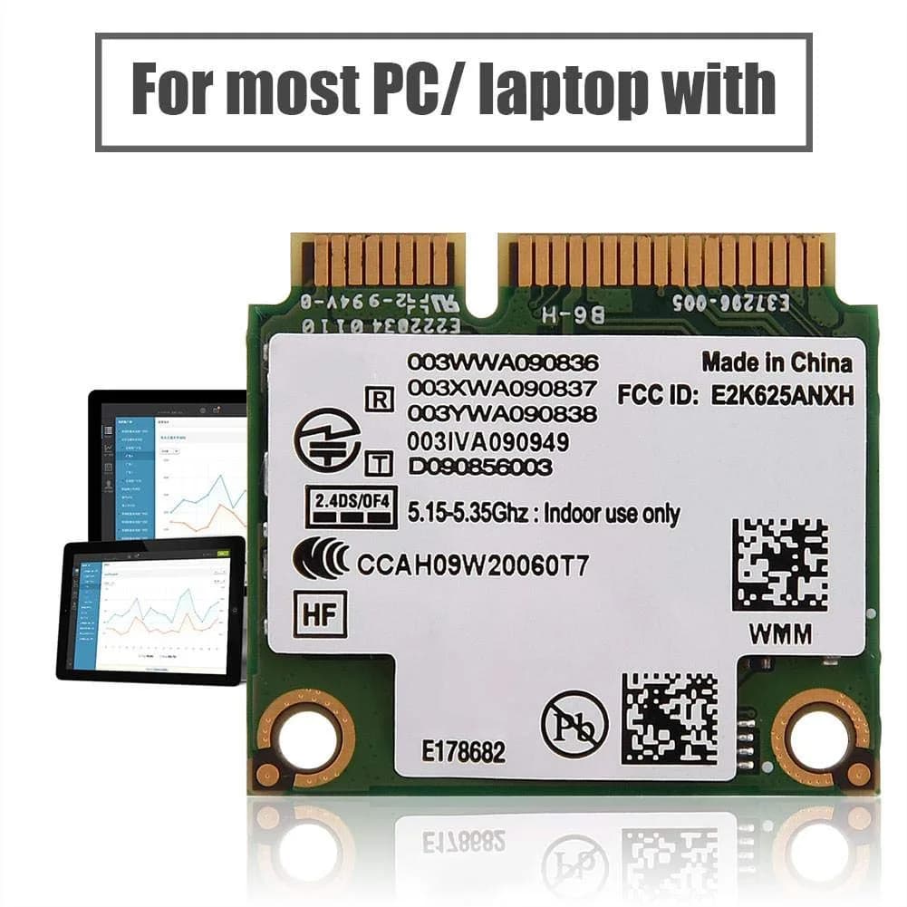 Hakeeta Network 6250 WiMax Mini PCI-E WiFi Card 300 Mbps | Dual Band 2.4/5GHz - view 2