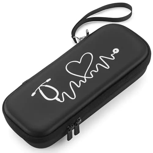 Caseling Black Stethoscope Case with ID Slot & Pockets | 28 cm (10.8") Outer Length thumbnail 2