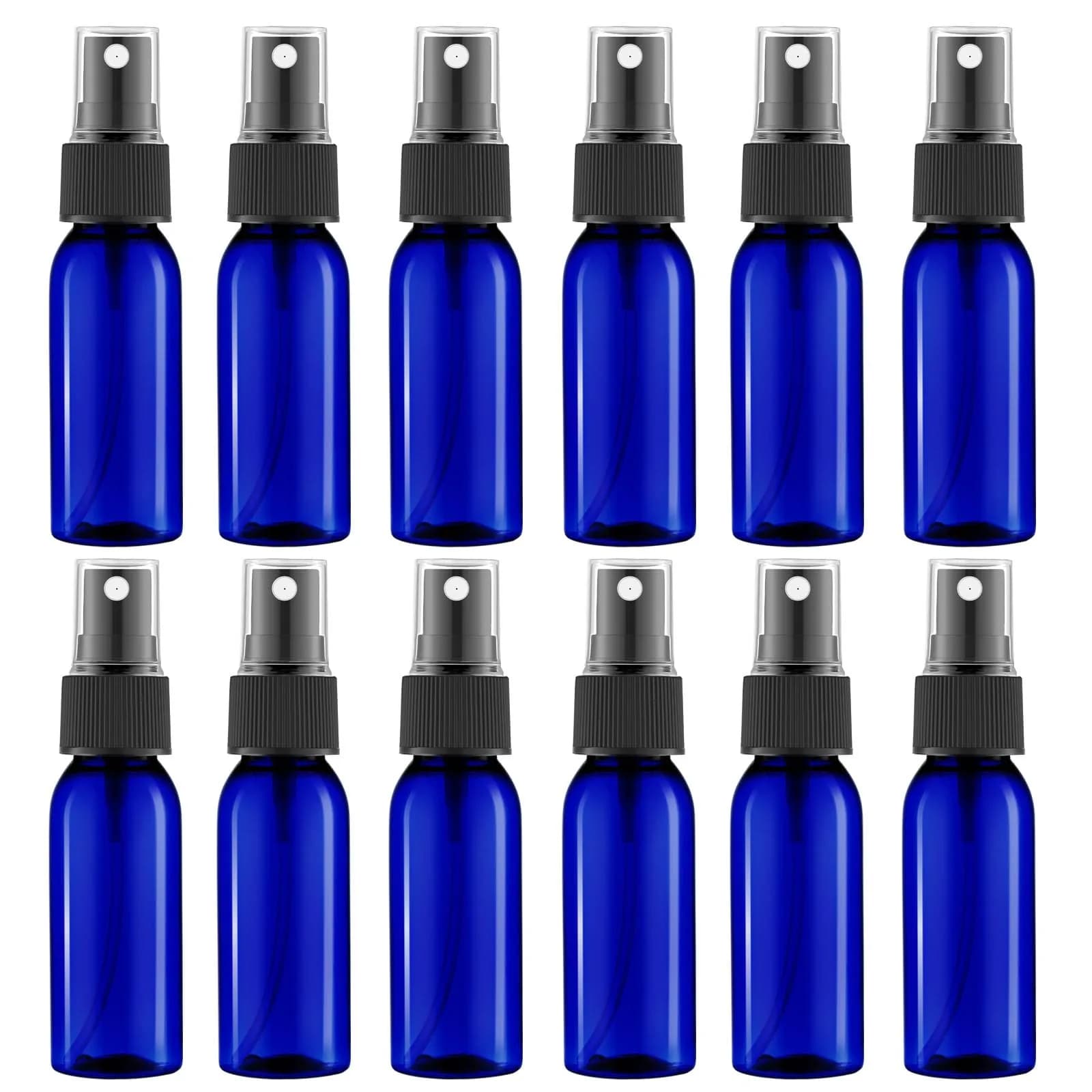 Lil Ray Blue 1 Oz (30ml) Plastic Fine Mist Spray Bottles (12-Pack) | TSA Approved Travel Size Containers - main product image