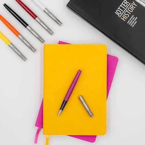 Parker Jotter Originals Fountain Pen Classic Red Finish Medium Nib with Blue & Black Ink | Smooth Ink Flow Writing Instrument thumbnail 6