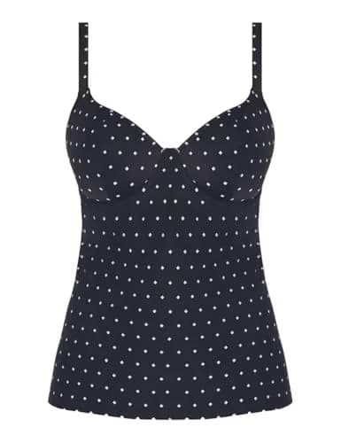 Freya Jewel Cove Underwire Plunge Tankini 36G Black | Classic Support & Style thumbnail 3