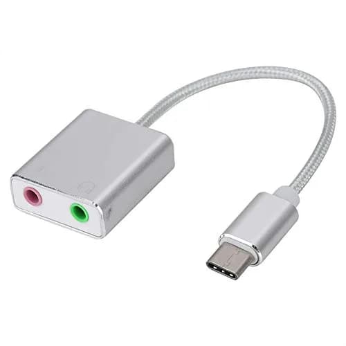 Pomya Aluminum Alloy Type-C Stereo Audio Adapter External Sound Card | 48kHz Sample Rate thumbnail 1