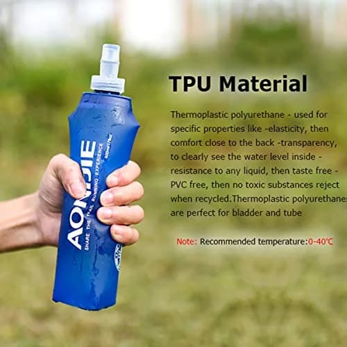 AONIJIE Soft Water Bottle 2 Pack 500ml | Collapsible, BPA-Free Hydration Flask for Cycling & Outdoors thumbnail 6