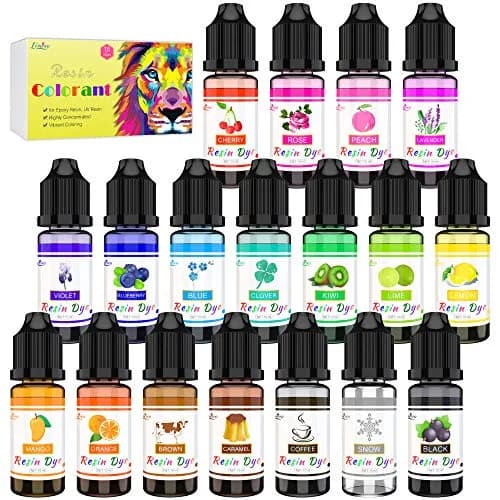 Limino Liquid Dye 0.35 oz | 18 Vibrant Epoxy UV Resin Colors for Art & Crafts thumbnail 1
