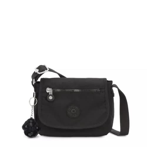 Kipling Sabian Mini Crossbody Bag Lightweight Small Nylon Purse in Black thumbnail 1