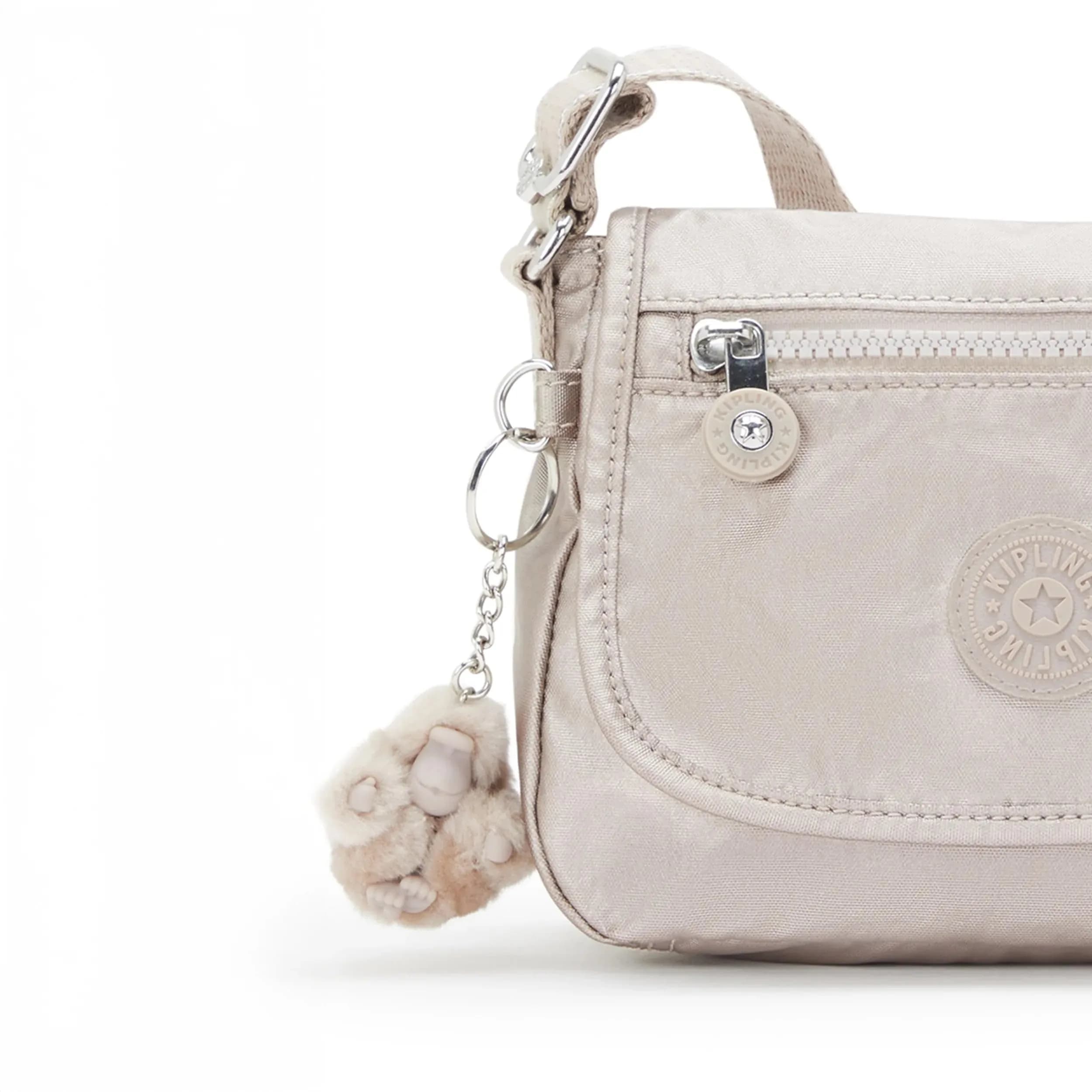 Kipling Sabian U Mini Crossbody Bag Metallic Glow 2L (7.75"L x 5.75"H x 3.5"D) | Lightweight & Water-Resistant for Daily Use - view 6