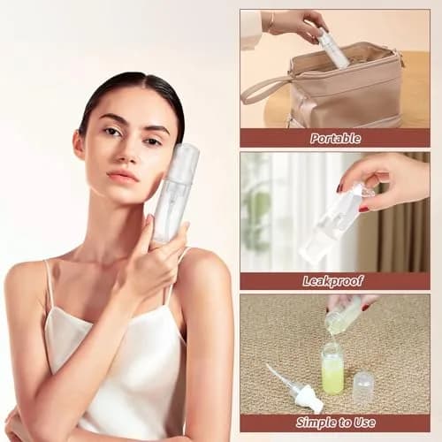 JIUZHU 10 Pcs 2oz (60ml) Clear PET Foaming Soap Pump Bottles | BPA-Free for Travel & Cosmetics thumbnail 6