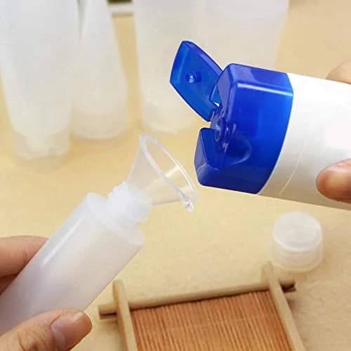 Nydotd 18 Pack 30ml (1oz) Clear Plastic Squeeze Bottles with Flip Caps | TSA Approved Travel Containers for Liquids thumbnail 6