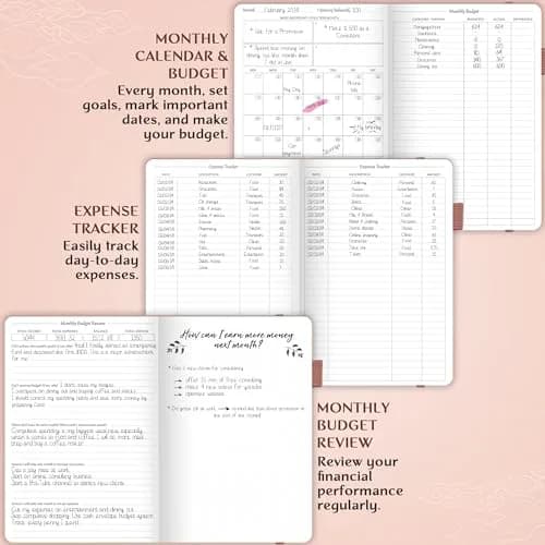 Legend Budget Planner Undated Monthly Budgeting & Bill Book Rose Gold A5 (5.5 x 8.3 in) | Organize Finances & Track Spending thumbnail 4