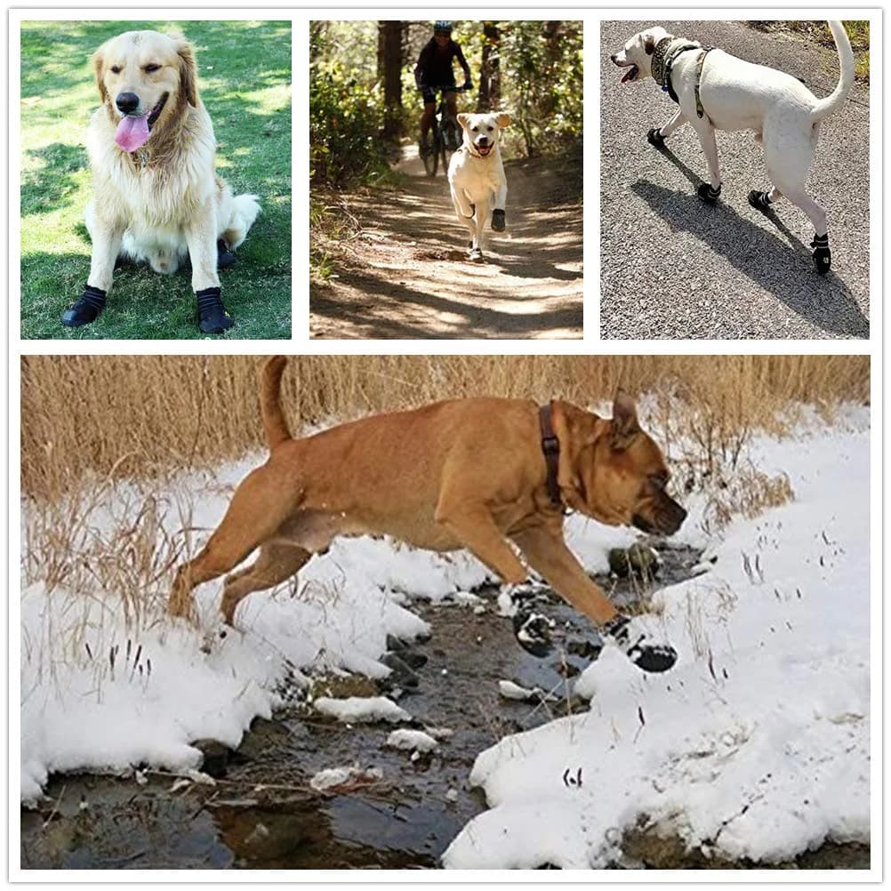 PK.ZTopia Waterproof Dog Boots 7.2 oz (203 g) | Rugged Anti-Slip Sole for Large Dogs - view 6