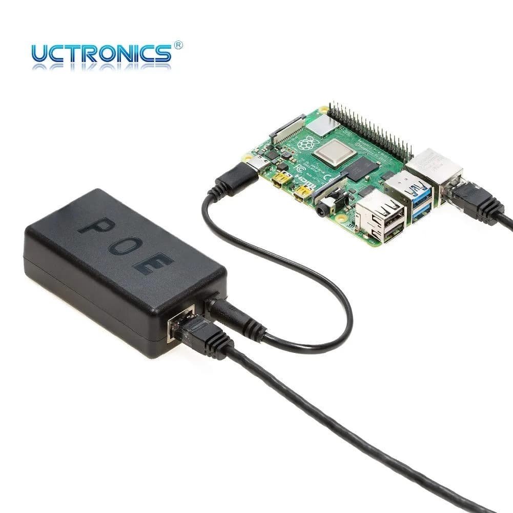 UCTRONICS USB-C PoE Splitter Gigabit, 5V 4A Power Supply for Raspberry Pi 4 & More | IEEE 802.3at/af - view 7