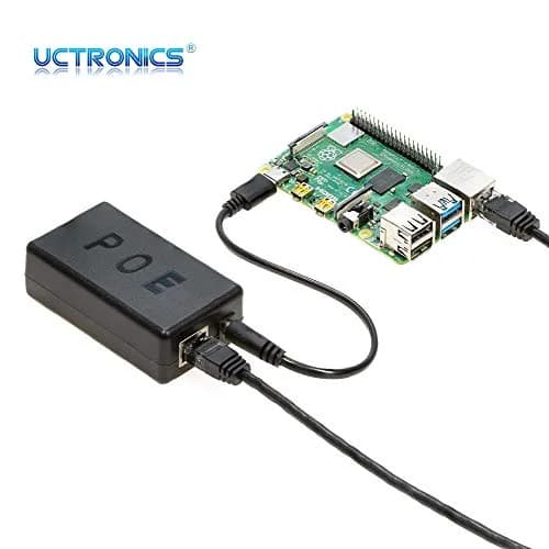UCTRONICS USB-C PoE Splitter Gigabit, 5V 4A Power Supply for Raspberry Pi 4 & More | IEEE 802.3at/af thumbnail 7