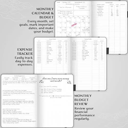 Legend Planner Budget Planner Undated Monthly Budgeting & Bill Book Black A5 (14cm x 21cm) | Goal Setting & Financial Control thumbnail 4