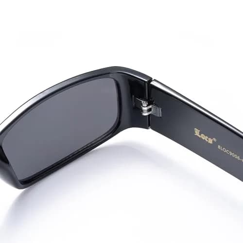 Locs Hardcore Black 0103 Sunglasses | UV400 Protection, Black Graffiti Frame thumbnail 3