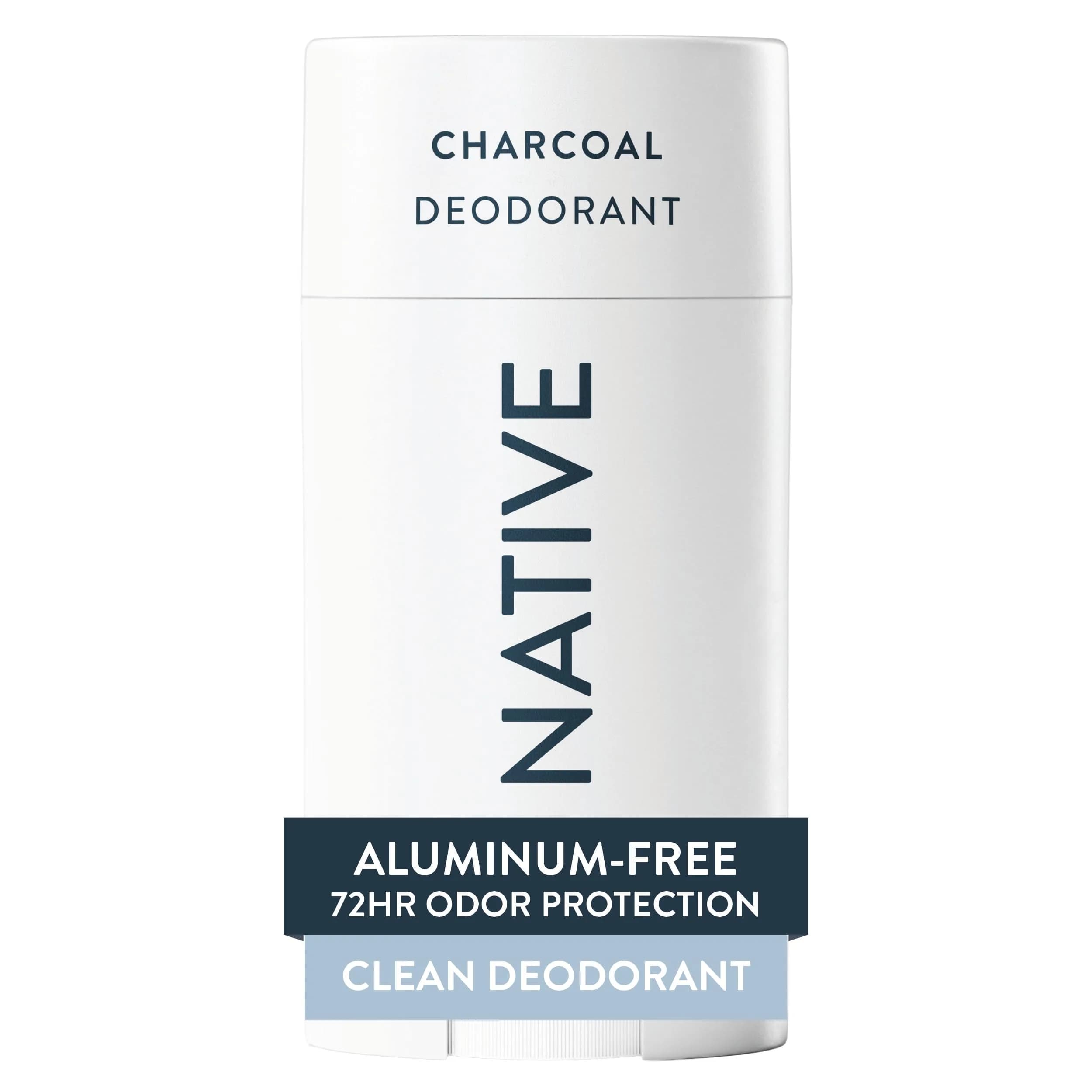 Native Natural Deodorant Charcoal 75g (2.65oz) | 72-Hour Odor Control