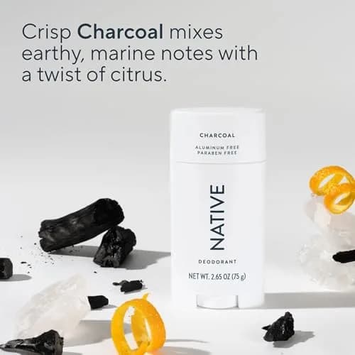 Native Natural Deodorant Charcoal 75g (2.65oz) | 72-Hour Odor Control thumbnail 4