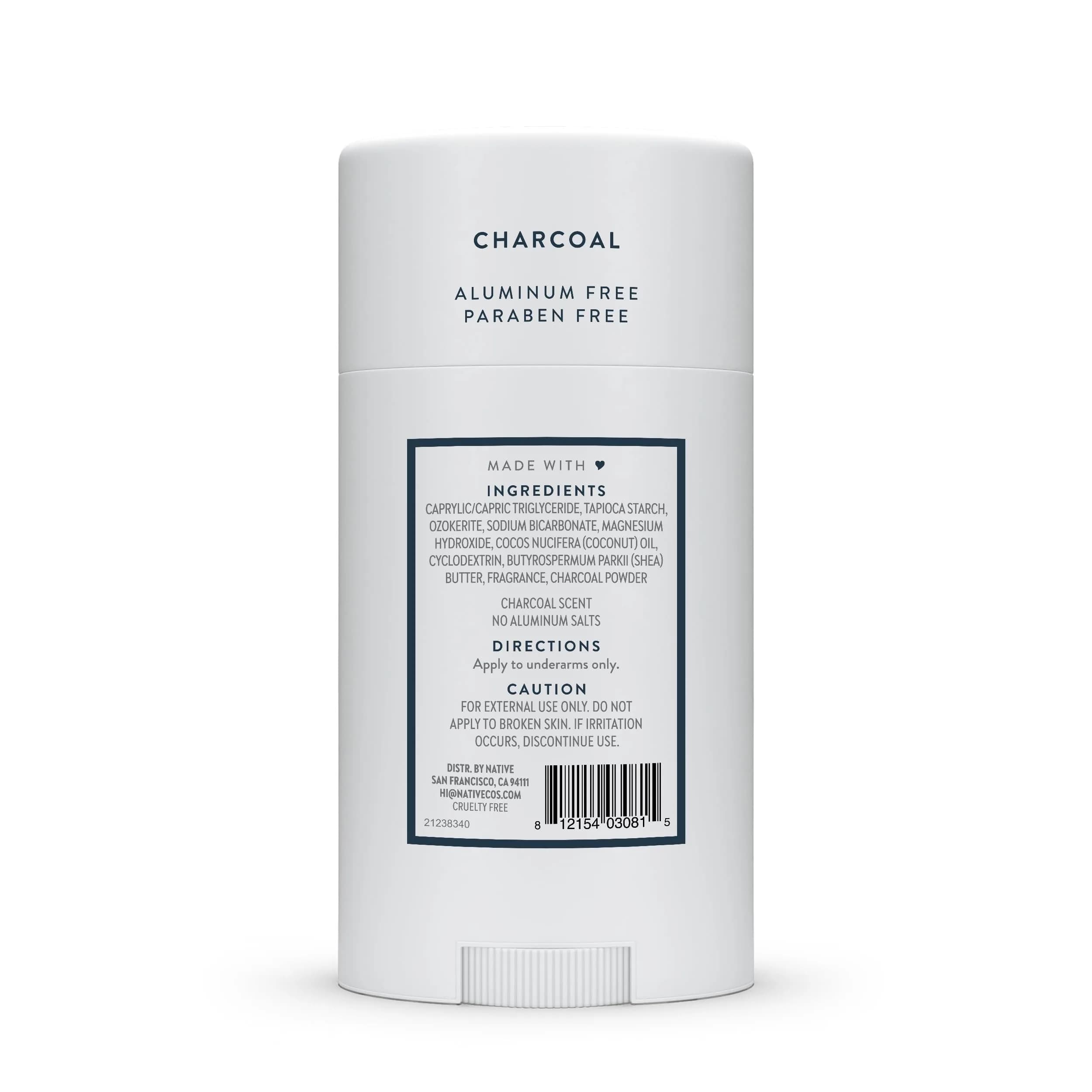 Native Natural Deodorant Charcoal 75g (2.65oz) | 72-Hour Odor Control - view 9