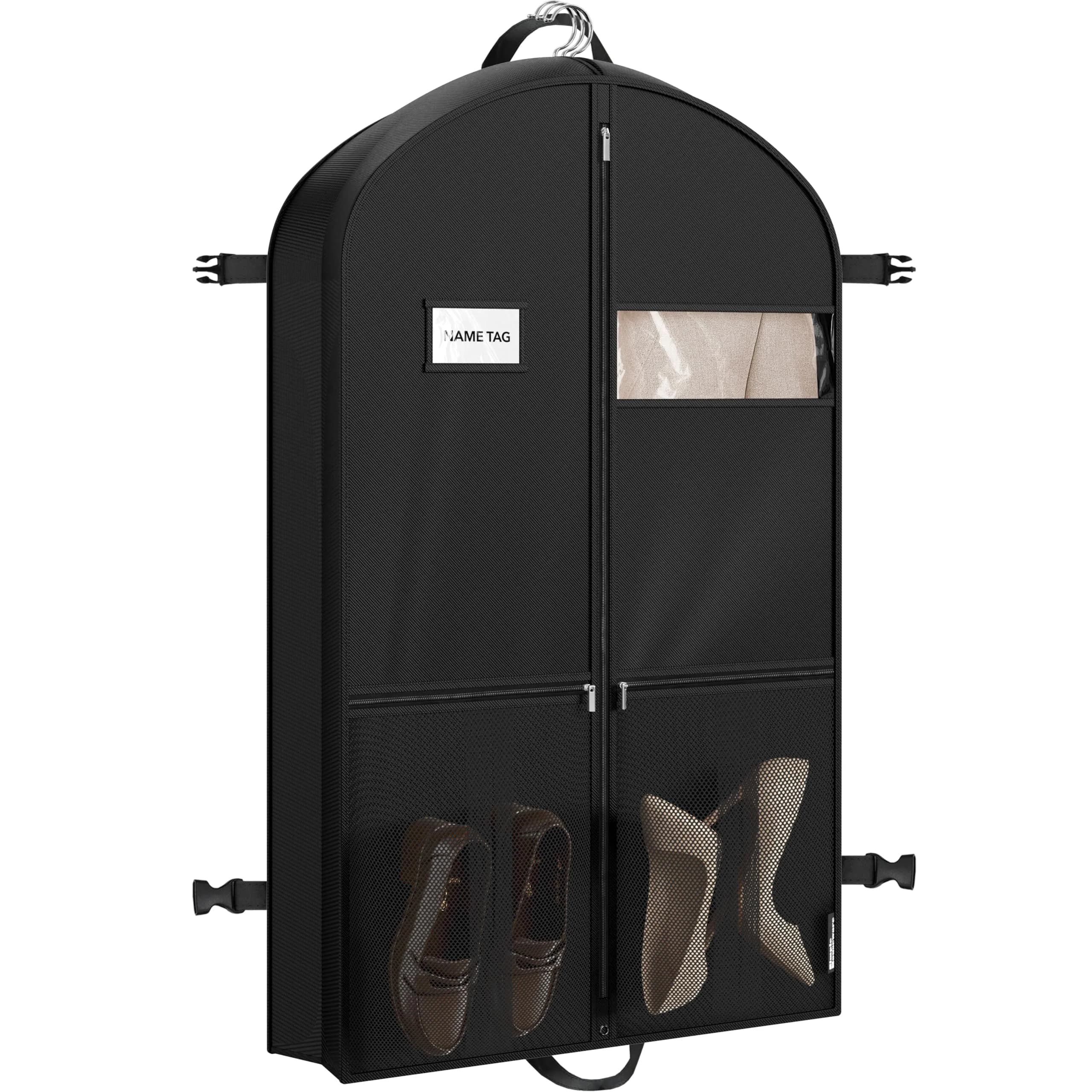 Simple Houseware 43" Travel Garment Bag with Pockets | Heavy Duty Suit Bag for Suits & Dresses