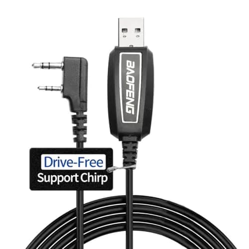 BAOFENG USB Programming Cable PL2303 Support Chirp Compatible UV-5R Mini, BF-F8HP, UV-5G Plus, GM-15Pro, UV-82, UV-5R, GM21, T18 Quansheng, Driver thumbnail 1