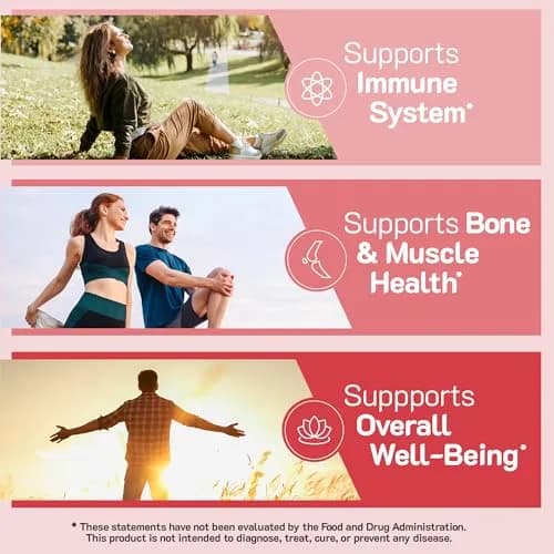 YUM-V'S Vitamin D3 Gummies 120 Count | 5000 IU Berry Vegetarian Supplement with Immune & Bone Support thumbnail 4