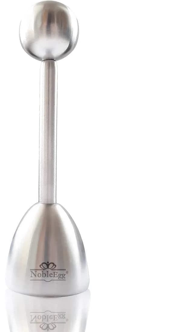 NobleEgg Egg Topper Opener Cracker Tool | Stainless Steel Soft-Boiled Egg Cutter (1-Pack) - main product image
