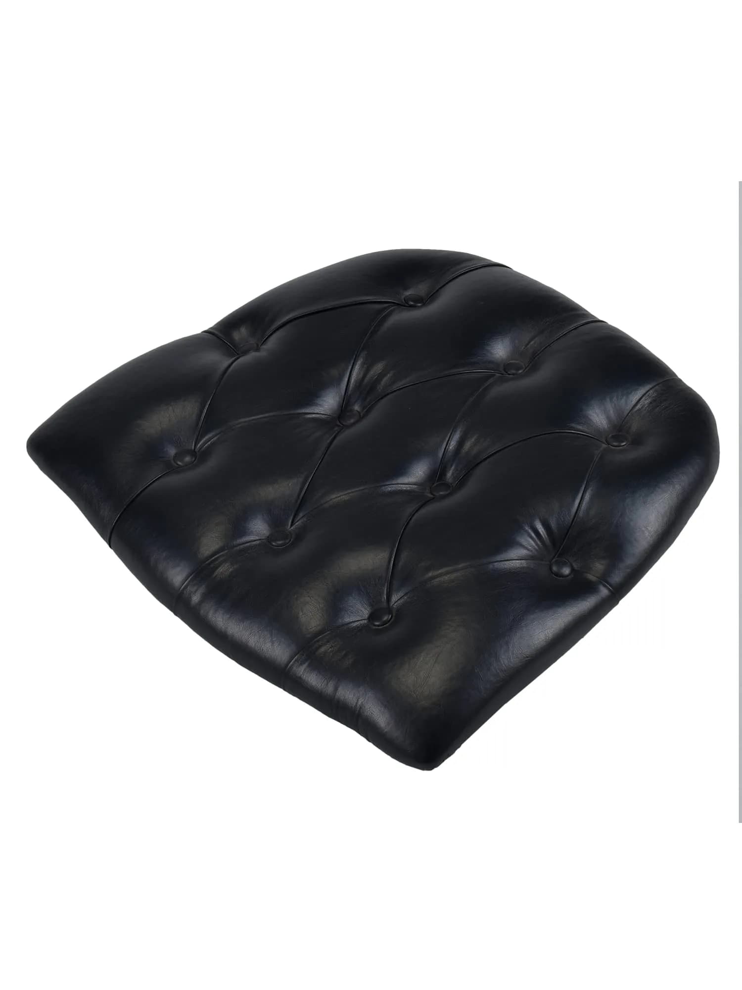Commercial Seating Products Black Tufted Vinyl Cushions Chairs | 4-Pack, Outdoor & Indoor — 4-Pack