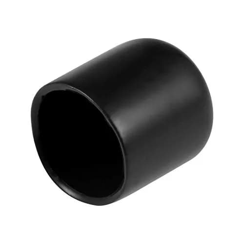 uxcell Black 20pcs Rubber End Caps 16mm ID | Protects Floors & Threads thumbnail 1