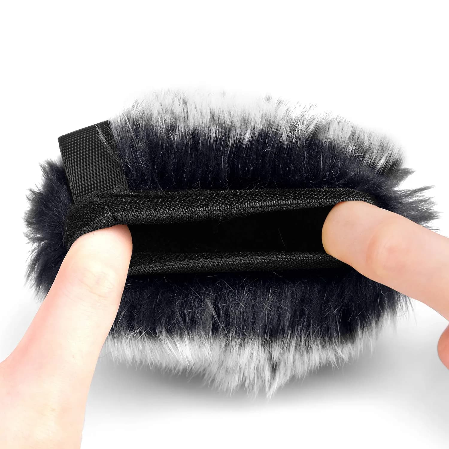 ChromLives Microphone Windscreen Combo Pack: Furry Muff + Foam Cover for Zoom H1/H1n Recorders | 2-Piece Set - view 5