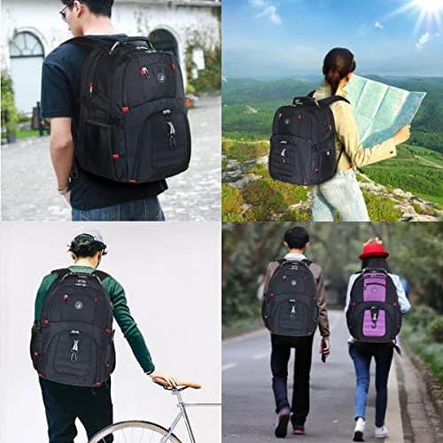 SHRRADOO Extra Large Travel Laptop Backpack for Men, Work College Backpacks | 50L Capacity, Fits 17 Inch Laptops thumbnail 7